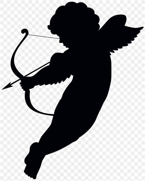 Cupid Arrow Clip Art, PNG, 6386x8000px, Cupid, Art, Black And White, Bow And Arrow, Fictional ...