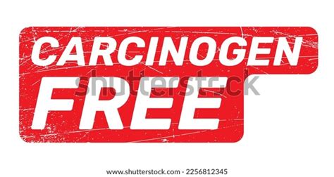 Carcinogen Free Stamp Vector Graphic Red Stock Vector (Royalty Free ...