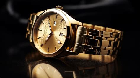 Premium AI Image | elegance in gold luxury watch for success