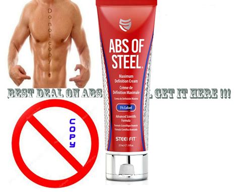 Steel Fit - ABS OF STEEL tubes, Buns of Steel Cream, Thigh Trimmers ...