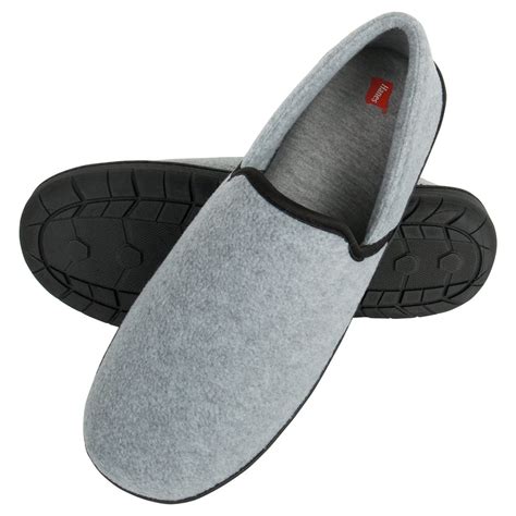 Hanes - Hanes Men's Closed Back Slipper Shoe - Memory Foam with Indoor ...