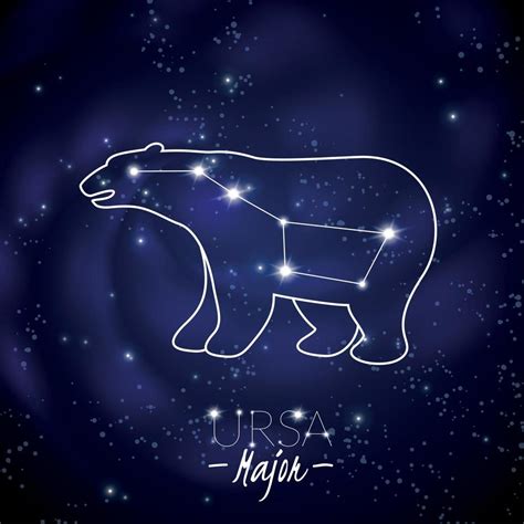 Ursa Major Constellation Vector Illustration 2938401 Vector Art at Vecteezy