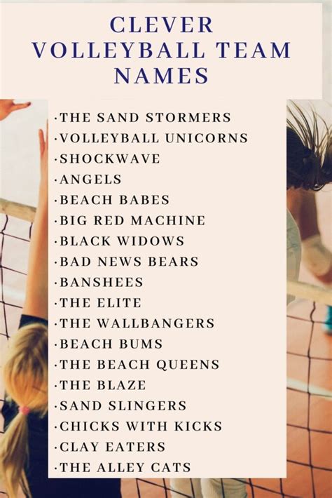 150+ Volleyball Team Names : Best & Unique - Kids n Clicks