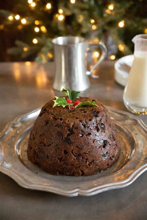 British Christmas Pudding with Brandy Sauce - Culinary Ginger