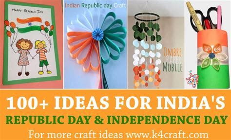 100+ DIY Craft Ideas for India Independence Day and Republic Day - K4 Craft