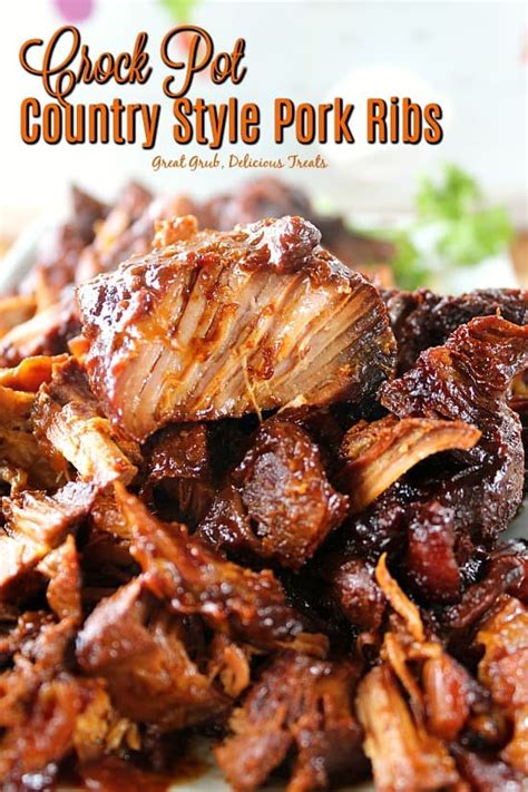 Crock Pot Country Style Pork Ribs - Great Grub, Delicious Treats