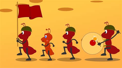 The ants go marching one by one song | Kids songs, Preschool action ...