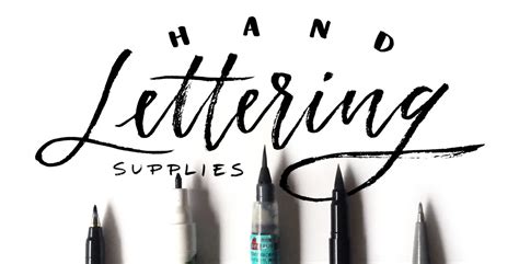 Top 5 Favorite Hand Lettering Supplies - Every-Tuesday