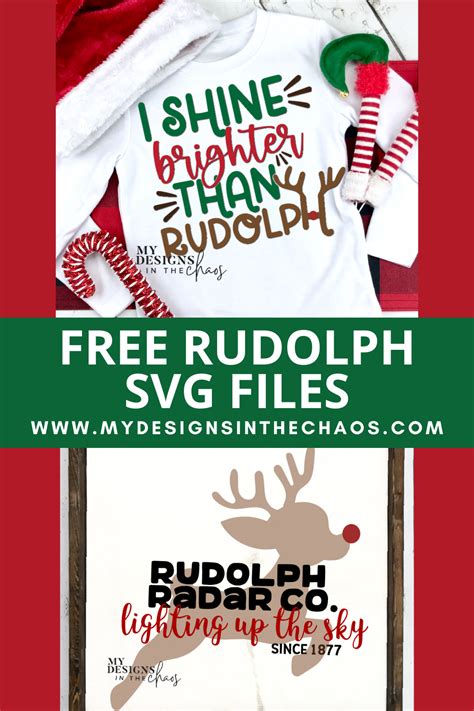 Rudolph SVG: Light Up Your Holiday Projects - My Designs In the Chaos