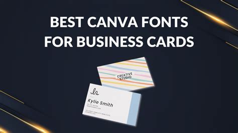 Best Canva Fonts for Business Cards - Canva Templates