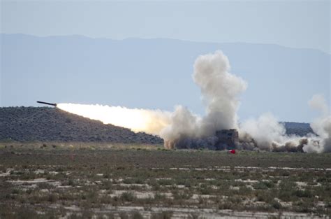 Improved Multiple Launch Rocket System tested at White Sands Missile ...