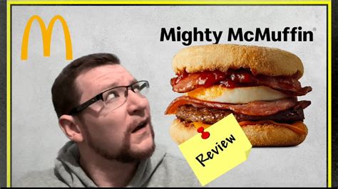 McDonald’s Mighty McMuffin #review - YouTube