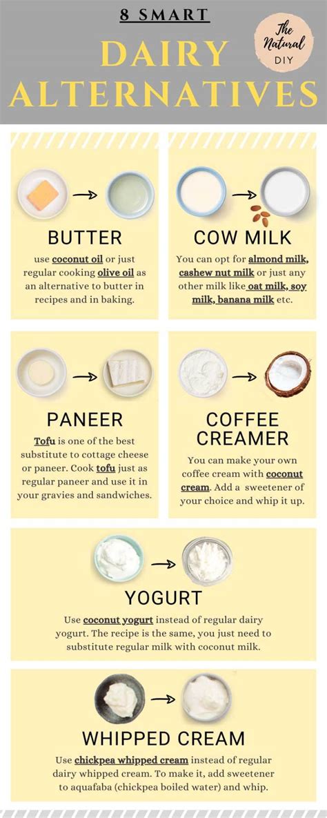 DAIRY ALTERNATIVES – 8 Smart Swaps - The Natural DIY