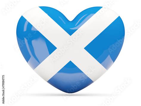 Heart shaped icon with flag of scotland Stock Illustration | Adobe Stock