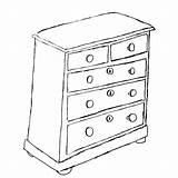 Coloring Page Dresser Pages Sketch sketch template