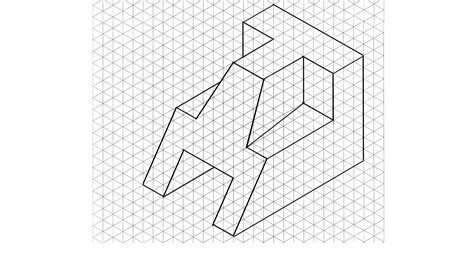 Drawing isometric from two orthographic views - Engineering Stack Exchange