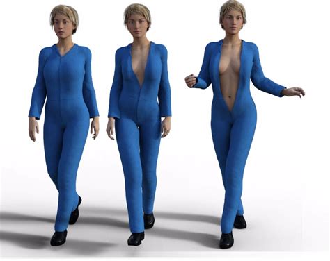 DAZ Genesis 3 Female Boiler Suit and Boot Models Poser 3D CPoser World digital content store for ...