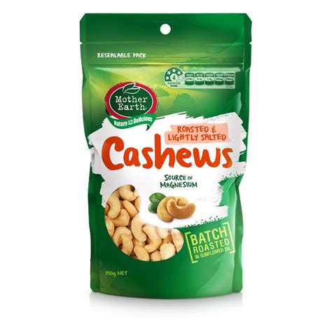 Roasted & Lightly Salted Cashews 150g