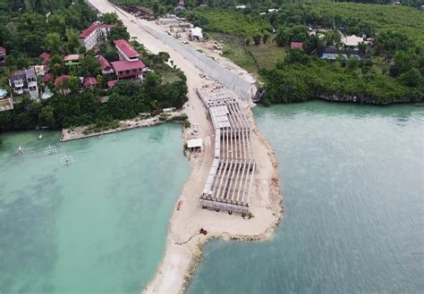 Panglao-Tagbilaran City Offshore Connector Bridge Latest Aerial Update