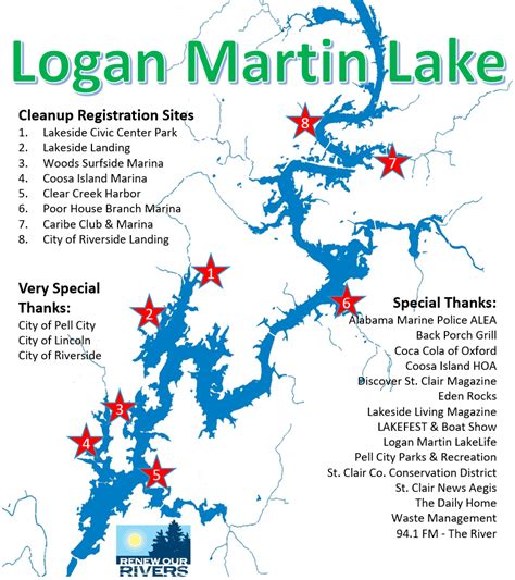 2021 Annual Renew our Rivers/Logan Martin Lake Cleanup - Cleanup Site Registration