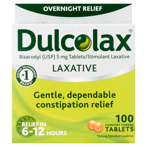 Dulcolax Laxative Tablets, 100ct - Walmart.com