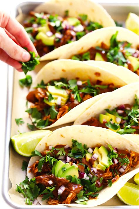 Mole Chicken Tacos - Gimme Some Oven