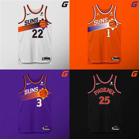 Made a set of Suns jerseys that revamps a classic look! : r/suns