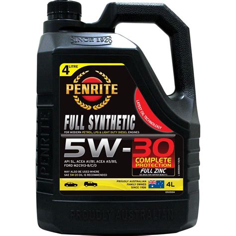 Penrite Full Synthetic Engine Oil - 5W-30 4 Litre | Supercheap Auto New Zealand