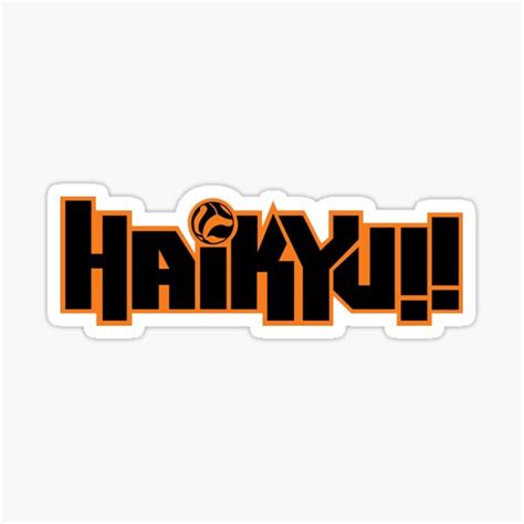 "Haikyuu!! logo" Sticker for Sale by thiccpotato92 | Redbubble