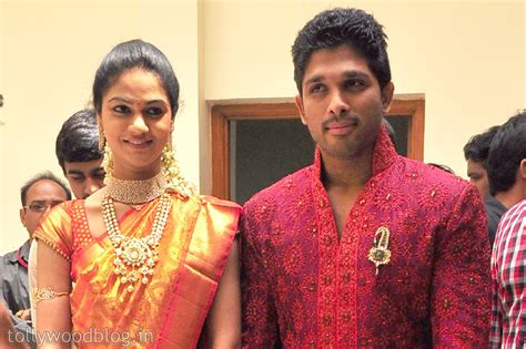 test: Allu Arjun Sneha Reddy Wedding Reception Photos