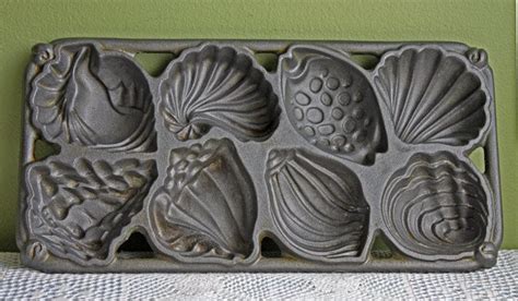 Cast Iron Baking Mold. Large Heavy Iron Shells Mold for Home | Etsy ...