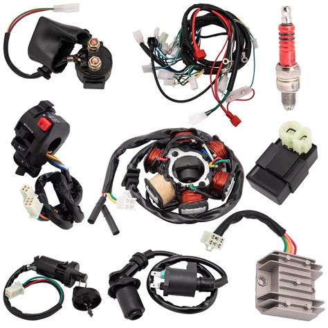 Buy Complete Wiring Harness kit for ATV Quad 4 Stroke 50cc 70cc 90cc 110cc 125cc Pit Quad Dirt ...