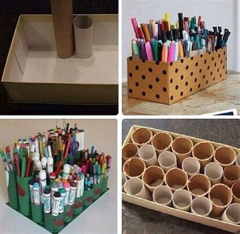 Organize pencils, pens, markers, etc. | Pen storage diy, Craft room organization, Craft room storage