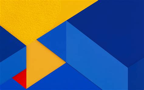 Download wallpapers yellow blue abstraction, lines, geometric ...