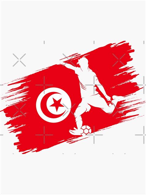 "Tunisia Football Soccer Fan Jersey" Sticker for Sale by xtocky | Redbubble