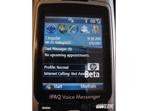 eWEEK Labs Walk-Through: HP iPaq 510 Voice Messenger - Mobile and ...