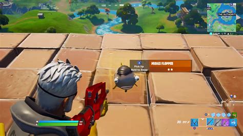 The Midas Flopper is bugged but you can fix it by placing something in your Trap slot : r/FortNiteBR