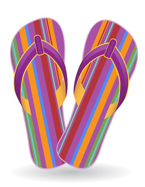 beach flip flops vector illustration 515723 Vector Art at Vecteezy