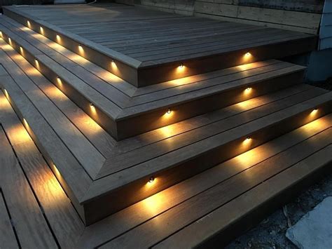 FVTLED Pack of 10 Low Voltage LED Deck lights kit Φ1.38" Outdoor Garden ...