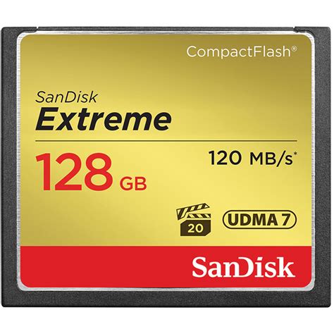 SanDisk 128GB Extreme CompactFlash Memory Card SDCFXS-128G-A46