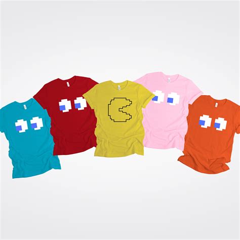 Pacman Ghost Gang Group Costume, Halloween T-shirt, Family Costume, Teacher Pod Group Halloween ...