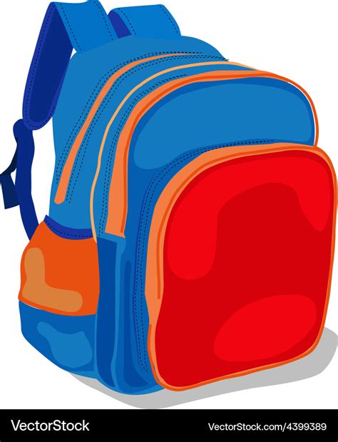 School bag Royalty Free Vector Image - VectorStock