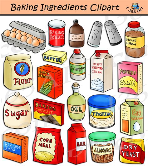 Baking Ingredients Clipart Download - Clipart 4 School