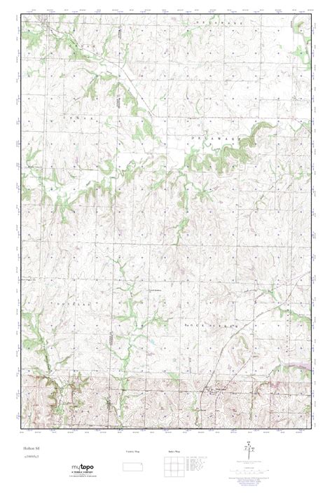 MyTopo Holton SE, Kansas USGS Quad Topo Map