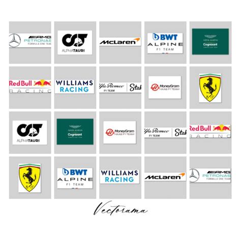 All 2023 Formula 1 F1 Team Logo Instant Download SVG Digital Download ...