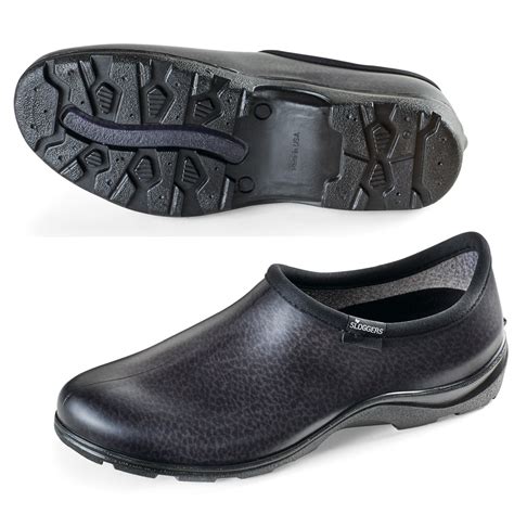 Mens Black Sloggers Waterproof Garden Shoes | Collections Etc.