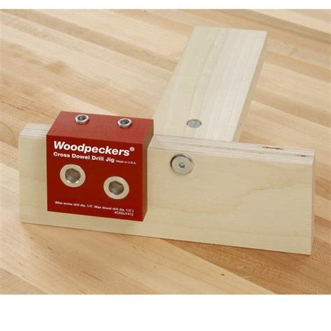 View a Larger Image of Cross Dowel Jig | Dowel jig, Woodworking jigsaw, Woodworking joinery