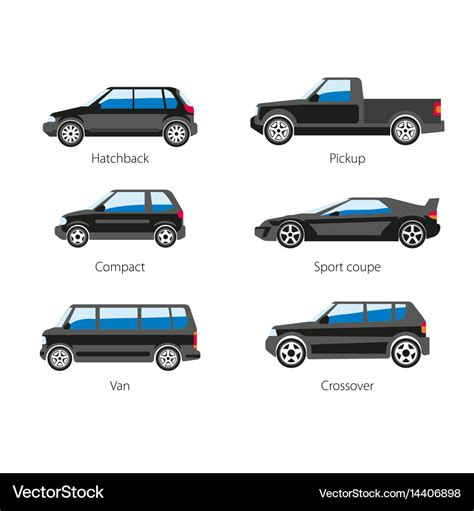 Different types of vehicles Royalty Free Vector Image