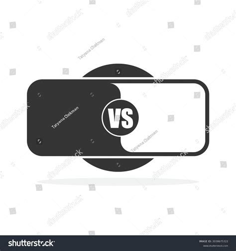 Versus Letters Logo Vector Black White Stock Vector (Royalty Free ...