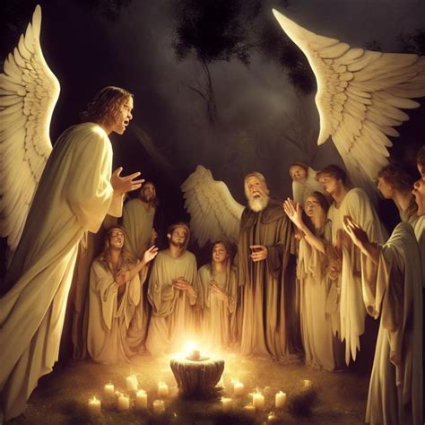 An old prophet speaks to the angels. And the angels...